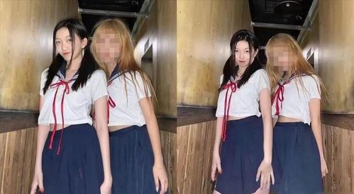 李嫣双马尾水手服神复制高冷脸像年轻版王菲