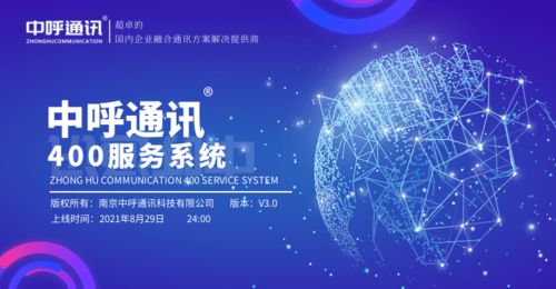 热烈祝贺中呼通讯400服务系统 V3.0 上线运行