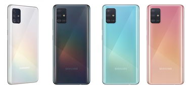 三星发布Galaxy A71 A51中端新机 打孔屏 L形四摄 三卡槽