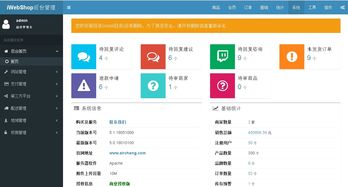 iWebShop 开源商城全新后台 UI 发布 