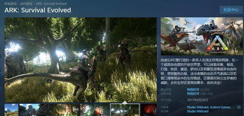 Steam沙盒游戏推荐, 方舟 生存进化 主播恐龙被棘背龙屠戮