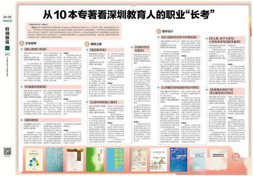 办学思考篇 从10本专著看深圳教育人的职业 长考