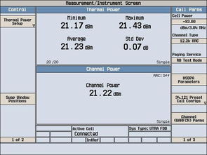 2GHz WCDMA终端设备常见射频测试项目 一