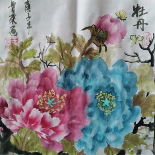 国画牡丹,飘兰王智荣作品欣赏 