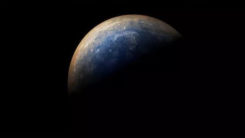 NASA发布最新的木星旋涡云层,壮观绚丽