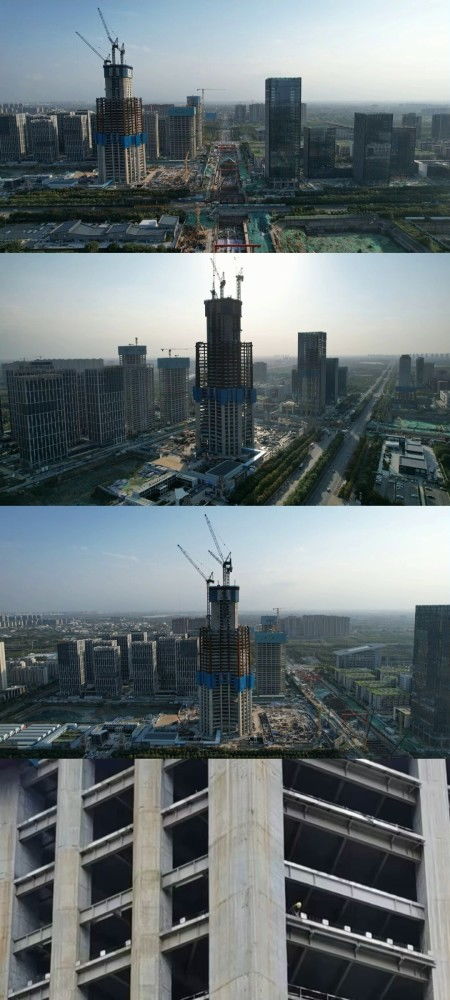 西部地区在建第一高楼 西安绿地国际丝路中心498