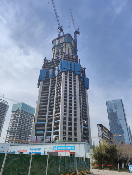 498米 西安第一高楼最新进展实拍,建成后将成为中西部第一高楼