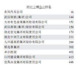 湖北11家企业上榜中国500强 其中武汉6家 