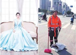 郑州15名女环卫工脱下工装拍写真,大妈秒变 美少女 