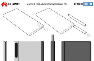 华为新款折叠屏手机设计公布,带有手写笔功能