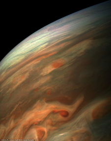 朱诺号 探测器又发回了超美的木星新照片 