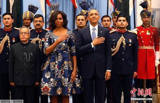 印度为美国总统奥巴马举办国宴 