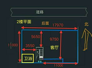 在农村,现在有一楼,户型复杂不满意,准备建2楼,2楼的户型格局想做改动,卫浴 客厅 楼梯在图片所示 