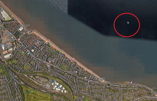 谷歌地图显示 一架巨大的幽灵飞机正沉没在英格兰以东海底