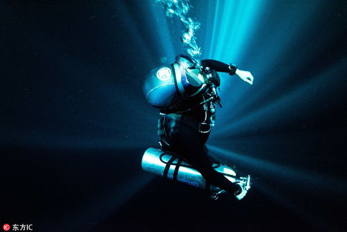世界最大水下洞穴 蓝光倾泻如“冥界”通道（图）(世界最大的水下瀑布)