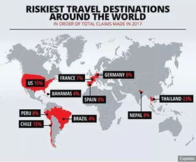 泰国居然是危险系数最高的国家 世界套路深还让人怎么玩 