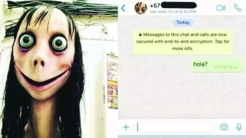 Whatsapp疯传自杀游戏 恐怖女孩 Momo 发信息 疑致女童上吊 