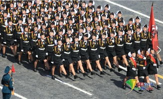俄罗斯女兵首次列入仪仗队 