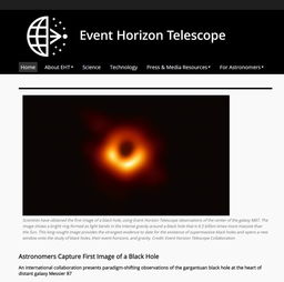 世界第一张黑洞照片公布 再一次,爱因斯坦是对的