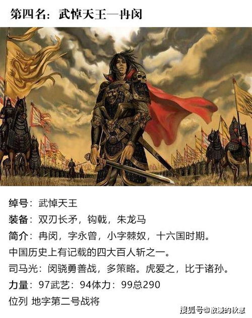 中国古代十大猛将排行榜,吕布第七项羽第二谁第一