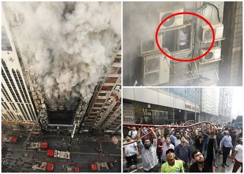 孟加拉国高楼火灾已致19死 有逃生者跳楼手脚都断 