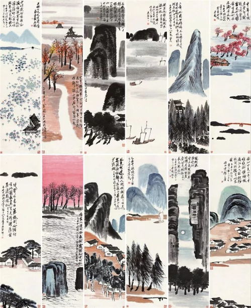 中国最昂贵的绘画价格排名:庐山瀑布观赏图、景观十二屏、松柏高(中国之最绘画)