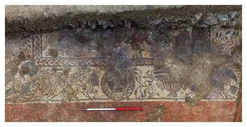 英国出土1600年前壁画,考古发现简体中文,上刻 吉姆在这里