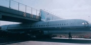 哈尔滨一飞机卡在高架桥下,所幸损失不大,网友 飞低了吗