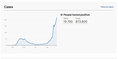 英国新增19790例新冠肺炎确诊病例 累计确诊873800例