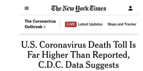 大量美国媒体质疑美国疫情真实数据破天花板