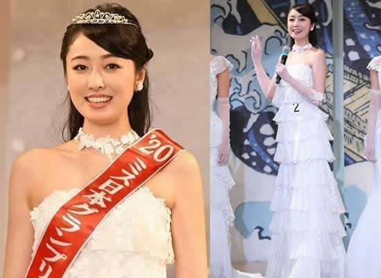 2020日本小姐冠军 21岁小田安珠你觉得颜值如何 