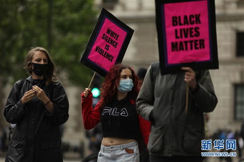 英国举行大型示威活动抗议美国警察暴力执法和种族歧视 图片频道 