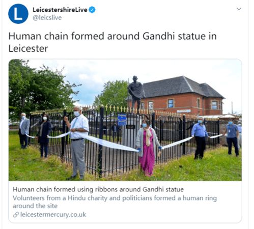 被揭 黑历史 ,甘地雕像也危险了