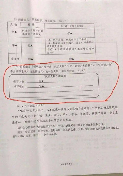 李子柒被写入小学语文考卷,家长吐槽 出卷老师浅薄 引争议