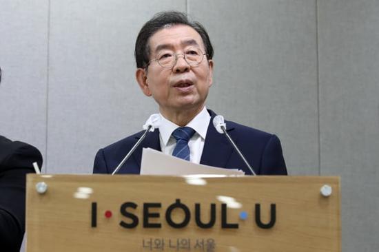 韩国首尔市长朴元淳失联 女儿称其留下疑似遗言