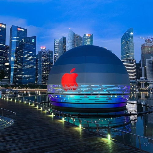 首个水上苹果零售店落户新加坡 搞装修没人比得过苹果 