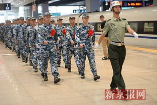 新兵入伍 首批250名北京新兵今日乘高铁赴军营 