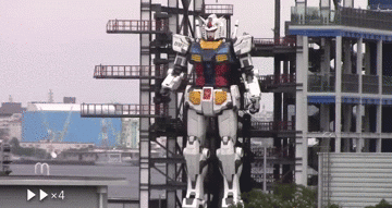 动起来了 巨型 高达 机器人在日本横滨展开测试