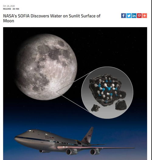 科学家们首次在月球的阳光下通过同温红外天文台的望远镜发现了水(科学家们首次在月球土壤中种出植物)