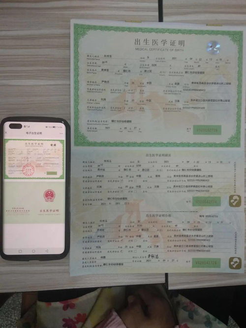 10分钟 贵州首张 出生医学证明电子证照 签发,方便又安全