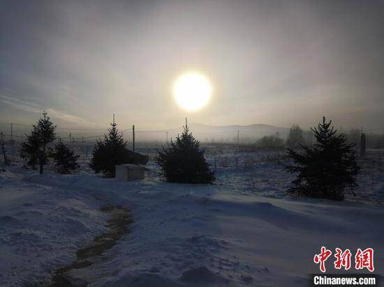 零下48.4摄氏度 内蒙古呼伦贝尔市现极寒天气 图