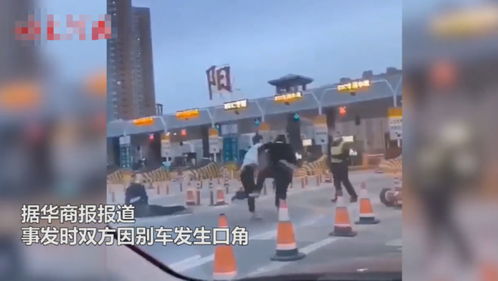 男子高速收费站10秒KO两人,想以多欺少挑衅却遇到了硬茬 