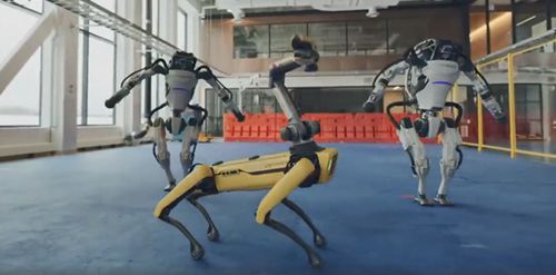 波士顿动力机器人组团跳舞 技惊四座