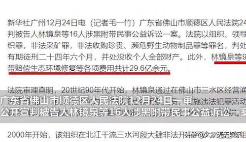 广东一涉黑团伙被判赔生态修复费近30亿