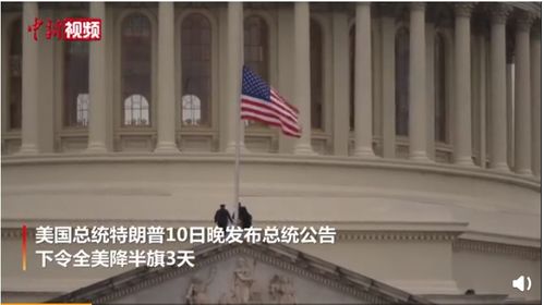 特朗普 美国将降半旗悼念因国会骚乱丧生的警察