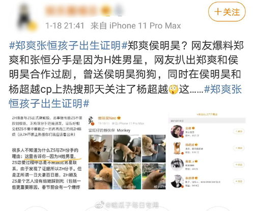 网传郑爽曾出轨侯明昊男方工作室辟谣 郑爽人设彻底崩塌