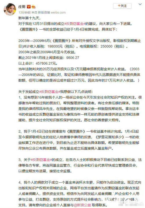 庄羽催郭敬明尽快公开收益 具体是怎么回事