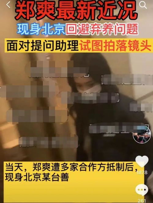 郑爽被拍去往北京,全程沉默回避弃养,随从怒将镜头打翻