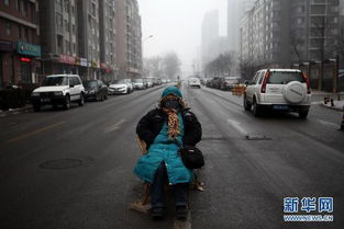 北京 冰天雪地雾朦胧 