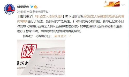 追问来了 劣迹艺人如何认定